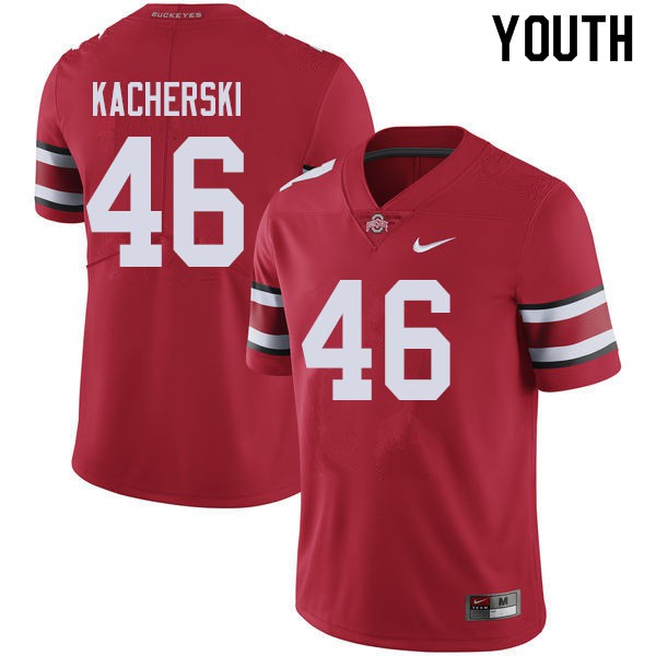 Ohio State Buckeyes #46 Cade Kacherski Youth NCAA Jersey Red